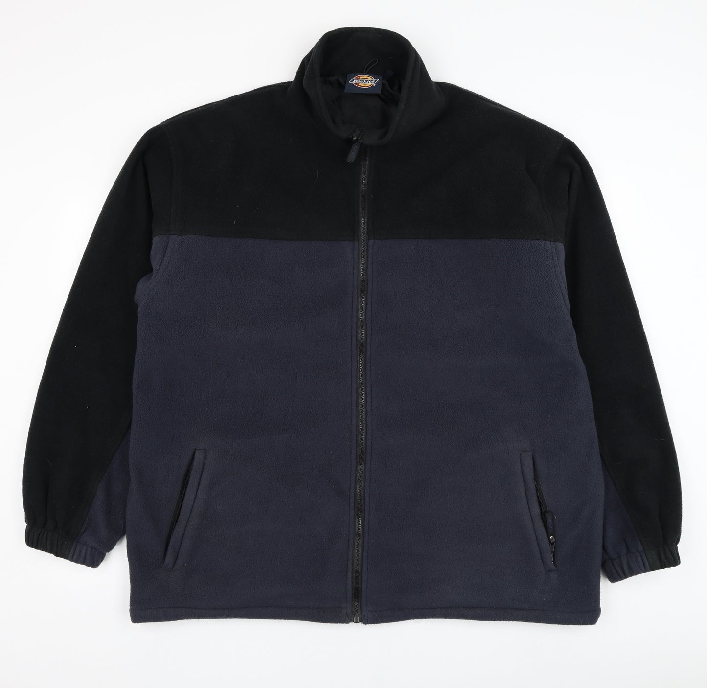 Dickies Mens Blue  Polyester Full Zip Sweatshirt Size XL