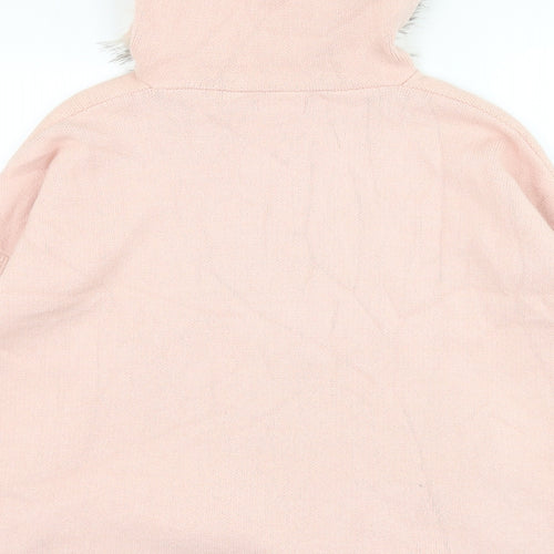 Wild Flower Womens Pink V-Neck  Viscose Pullover Jumper One Size