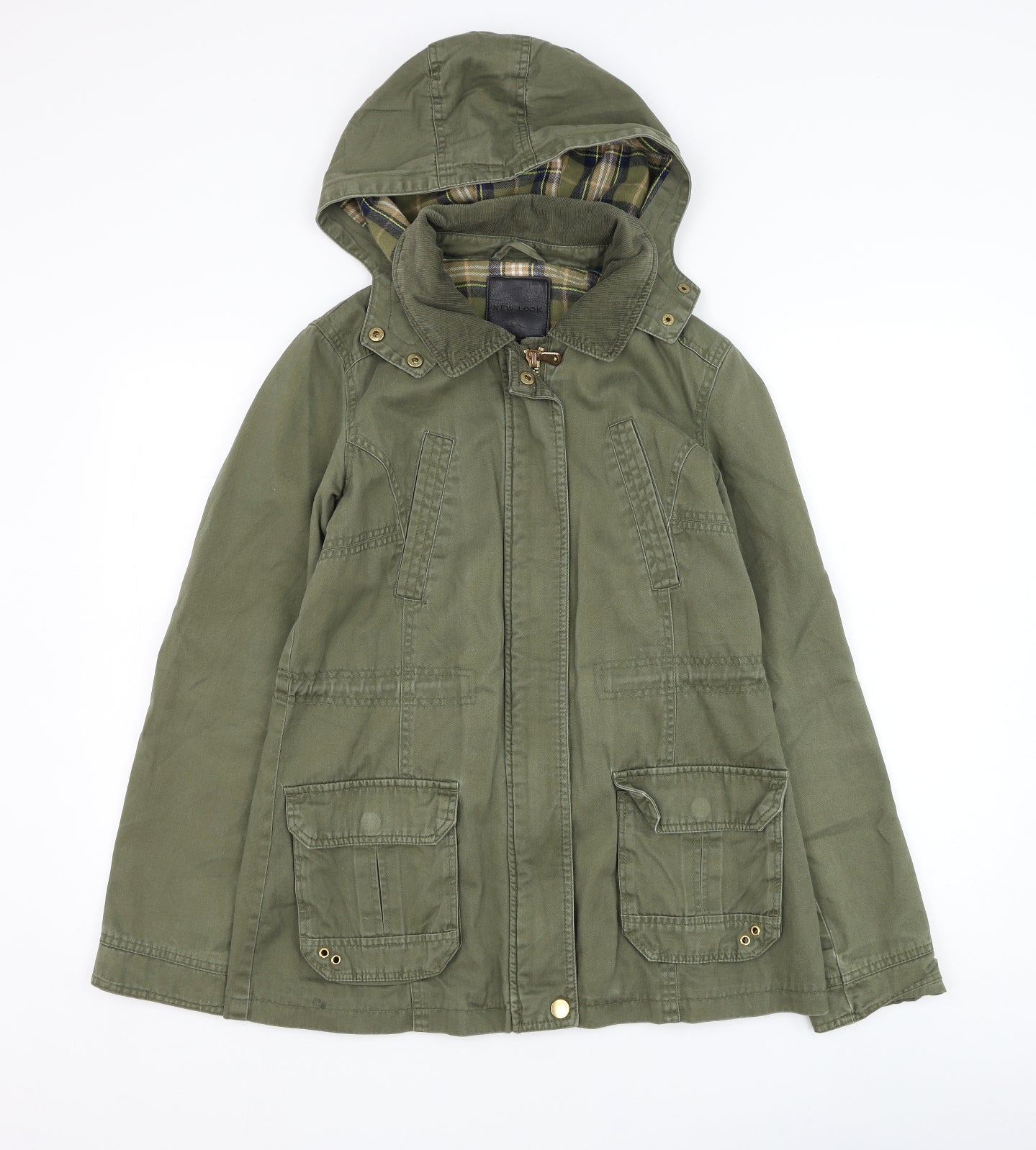 New Look Womens Green   Jacket Coat Size 10  Zip