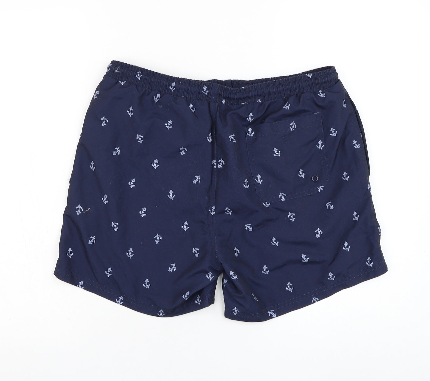 Primark Mens Blue  Polyester Sweat Shorts Size M  Regular Drawstring