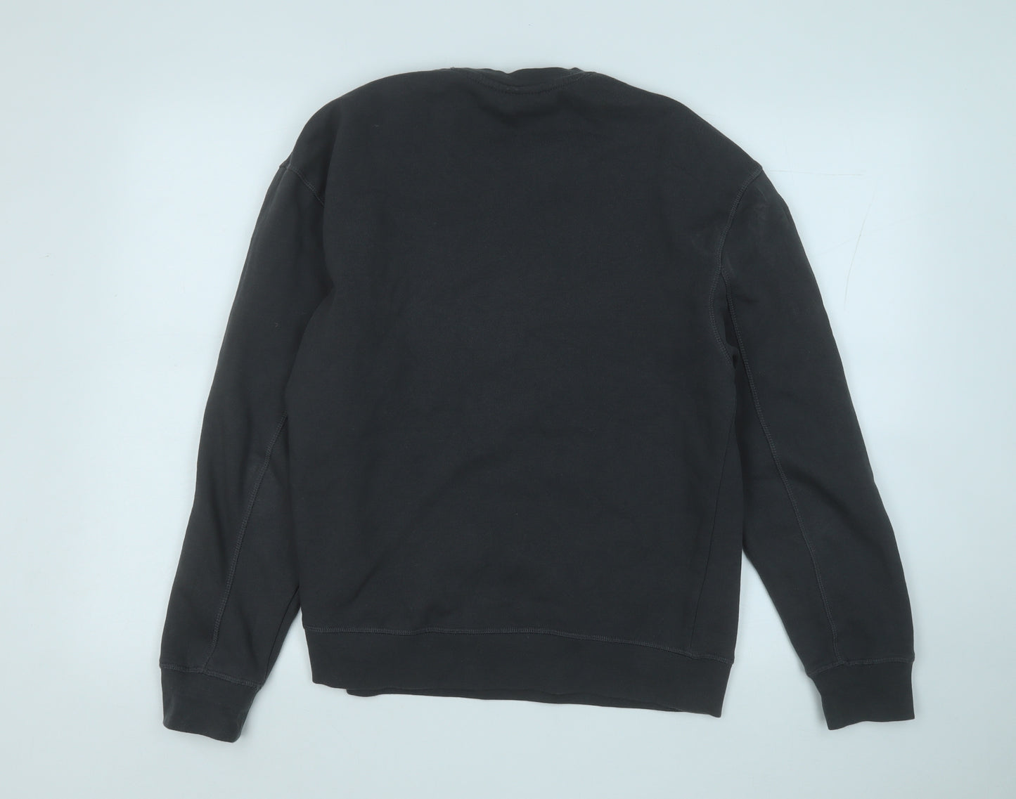 Topshop Womens Grey  Cotton Pullover Sweatshirt Size S