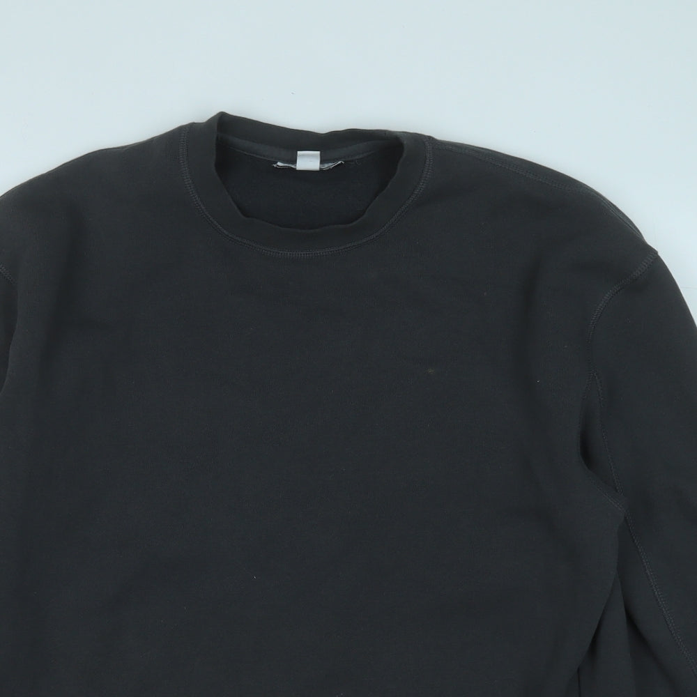 Topshop Womens Grey  Cotton Pullover Sweatshirt Size S