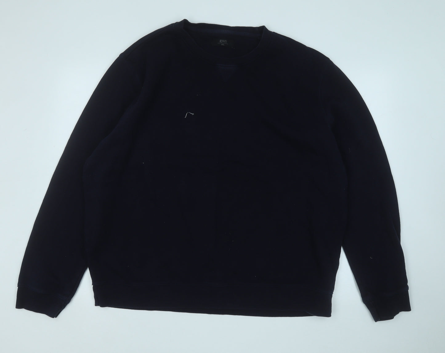 ACW85 Mens Blue  Cotton Pullover Sweatshirt Size 3XL