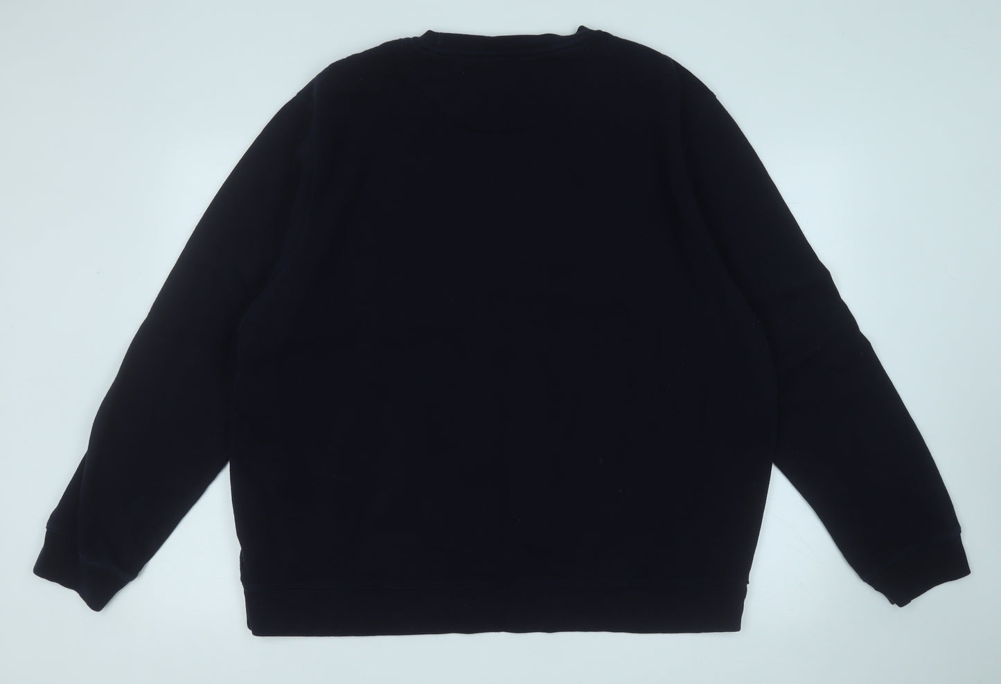 ACW85 Mens Blue  Cotton Pullover Sweatshirt Size 3XL