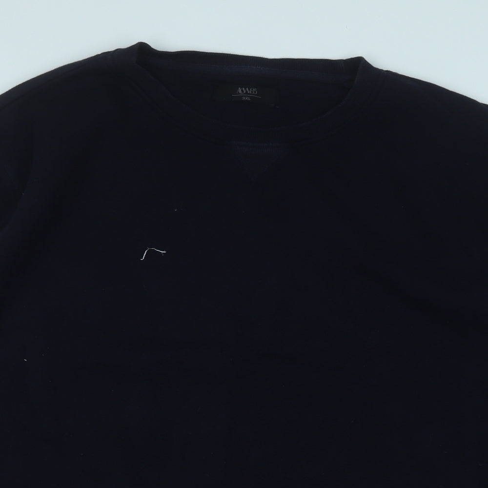 ACW85 Mens Blue  Cotton Pullover Sweatshirt Size 3XL