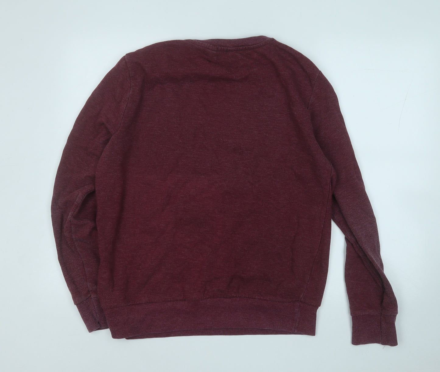 Cedar Wood State Mens Red  Cotton Pullover Sweatshirt Size XL   - London