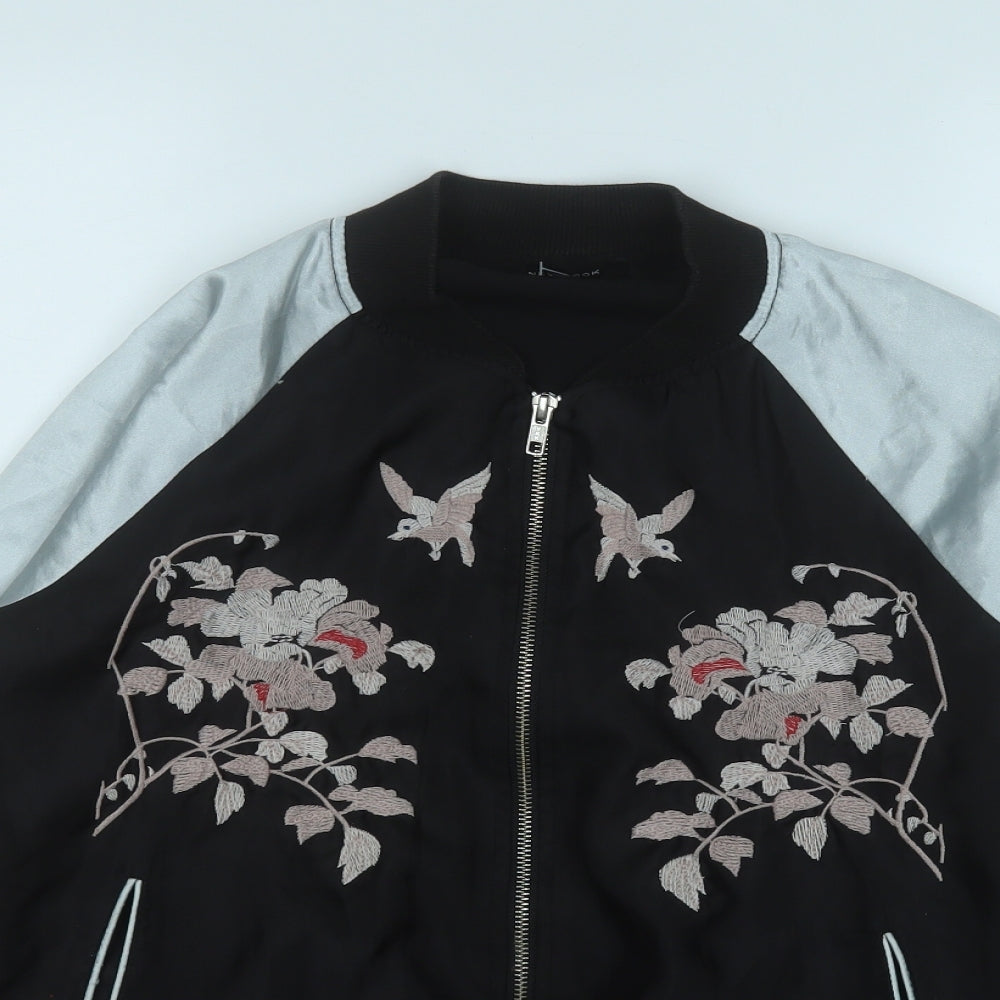 New Look Womens Black   Bomber Jacket Jacket Size 10