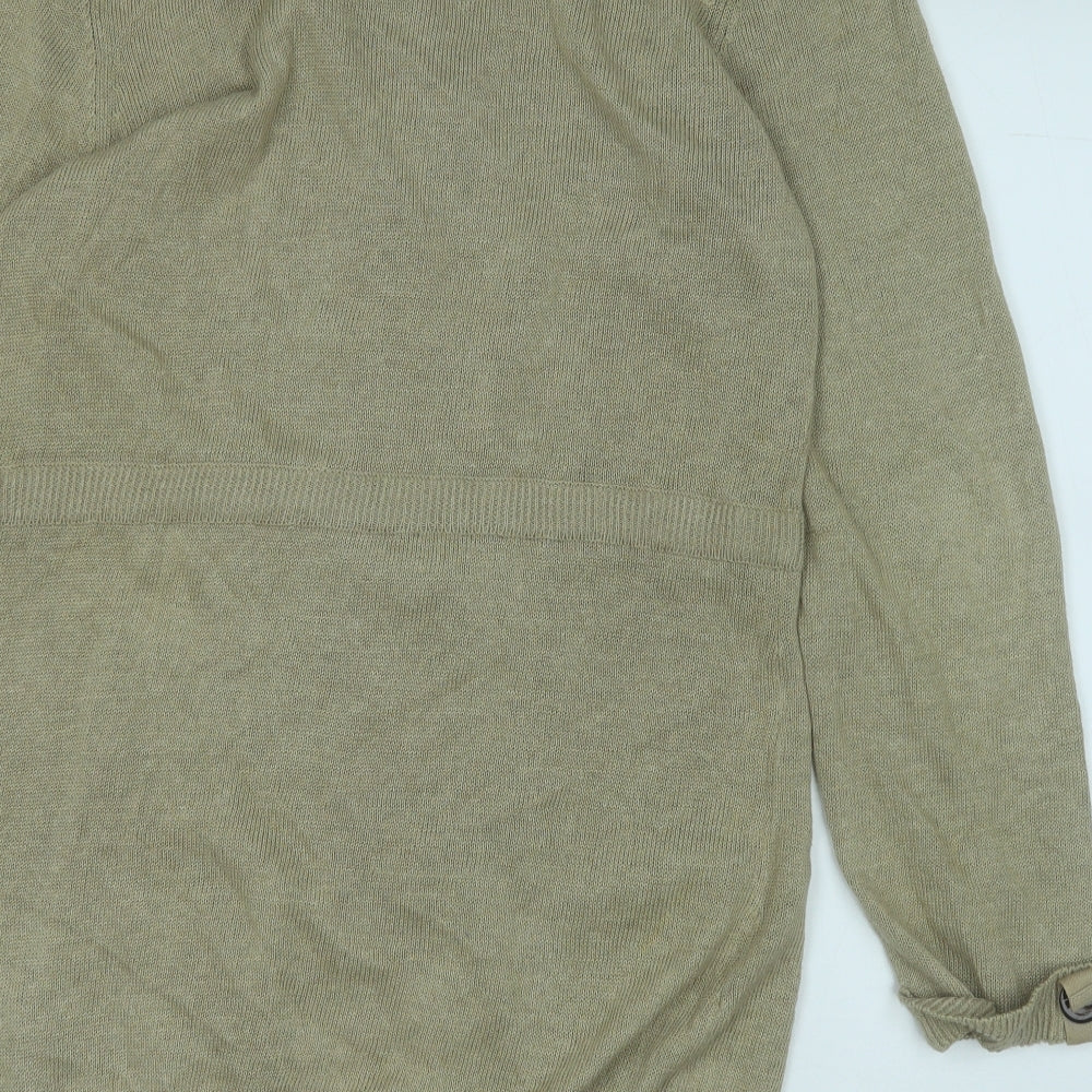 Per Una Womens Brown Round Neck  Acrylic Cardigan Jumper Size 16