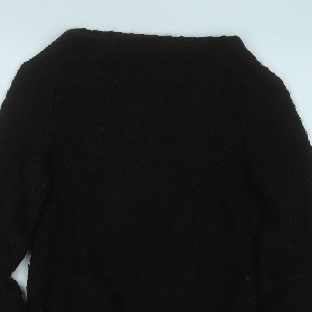 evie belle Womens Brown Round Neck  Polyester Pullover Jumper Size M