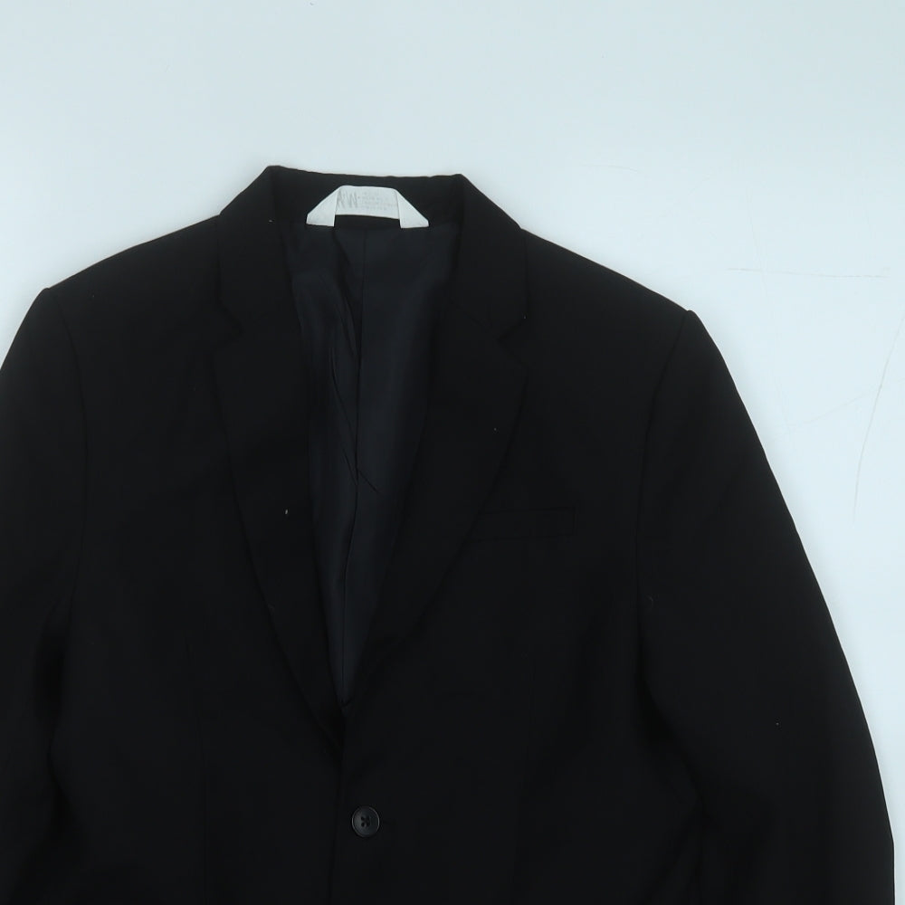 H&M Boys Black   Jacket Blazer Size 12-13 Years