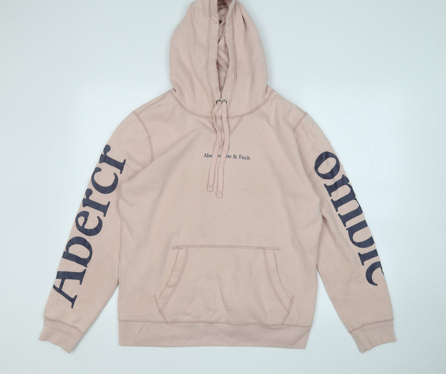 Abercrombie & Fitch Womens Pink  Cotton Pullover Hoodie Size S
