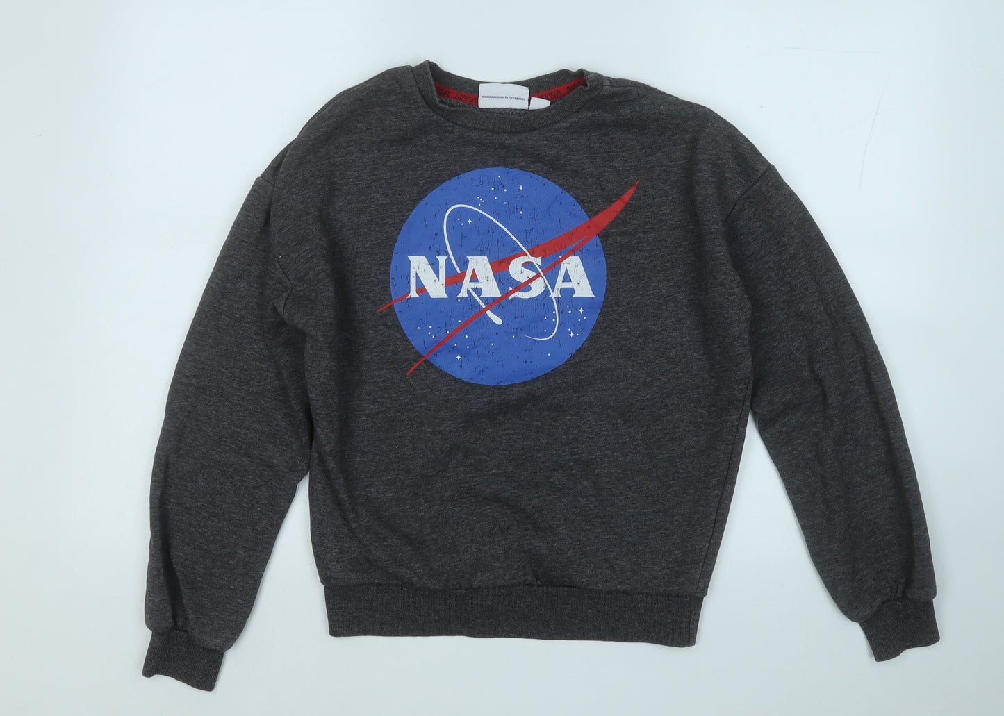 Primark Womens Grey  Cotton Pullover Sweatshirt Size 6   - Nasa