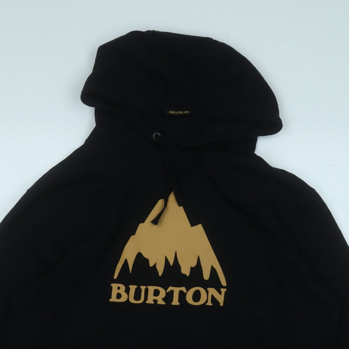 Burton Mens Black  Cotton Pullover Hoodie Size XL