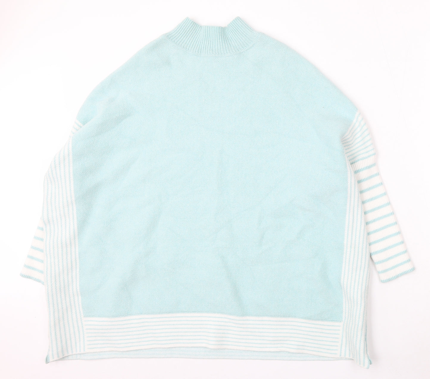 TU Womens Blue Round Neck  Polyester Pullover Jumper Size L