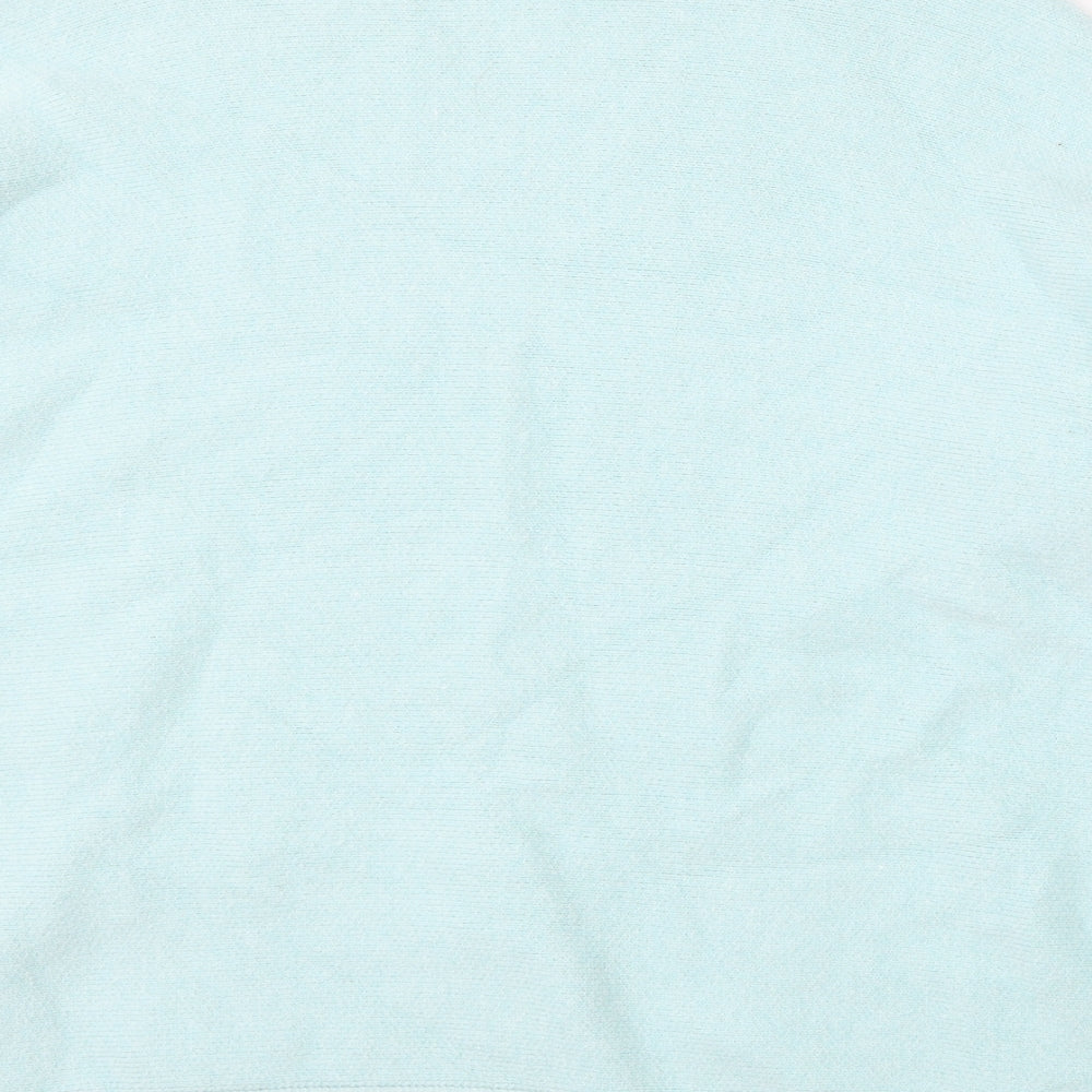 TU Womens Blue Round Neck  Polyester Pullover Jumper Size L