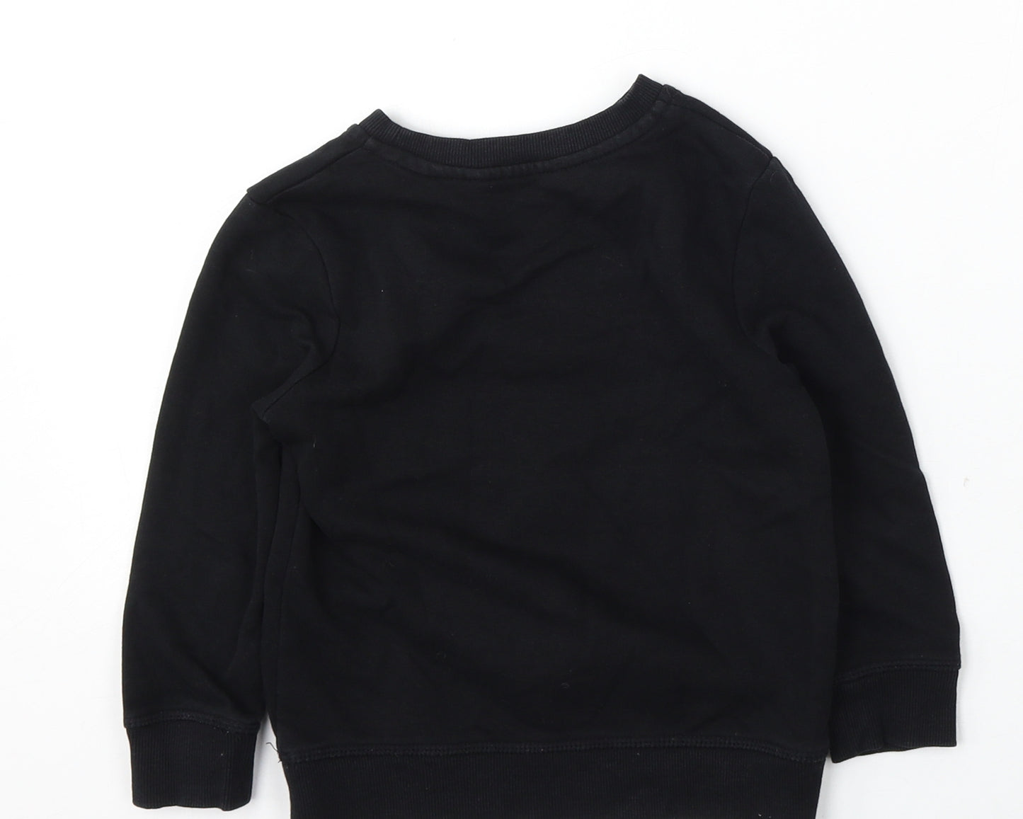 George Boys Black  Cotton Pullover Sweatshirt Size 3-4 Years