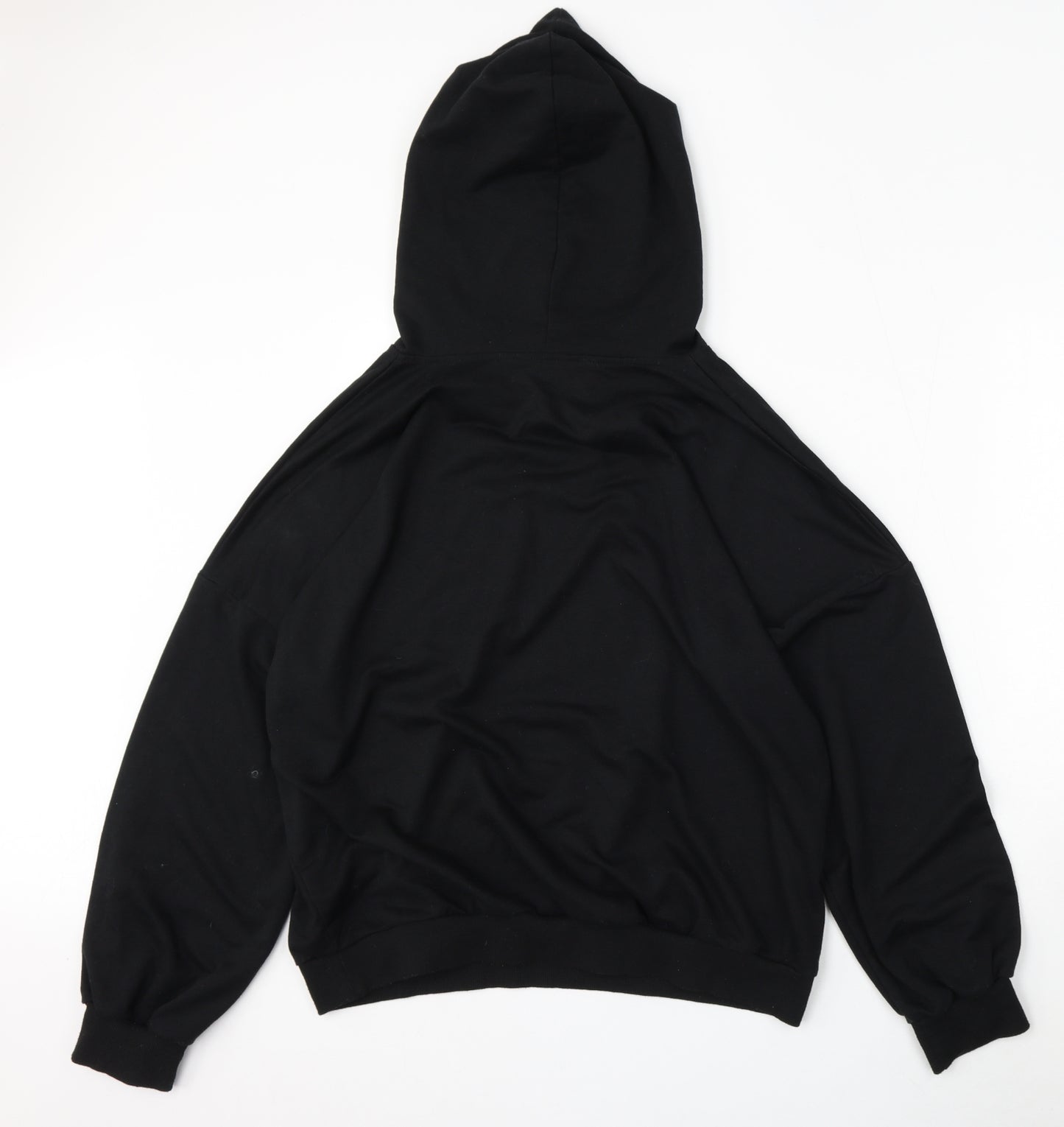 SheIn Womens Black  Polyester Pullover Hoodie Size XL