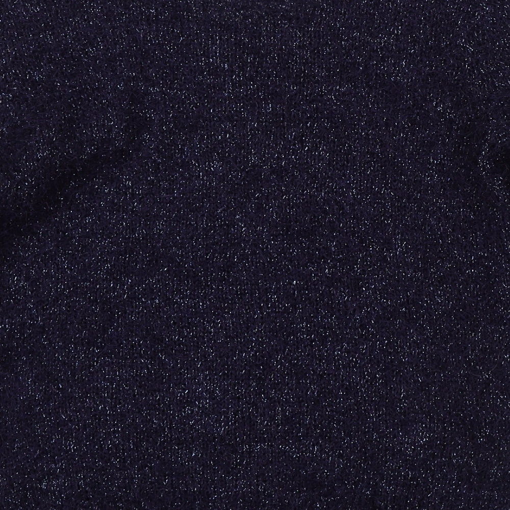 Marks and Spencer Womens Blue Round Neck  Polyester Pullover Jumper Size 14