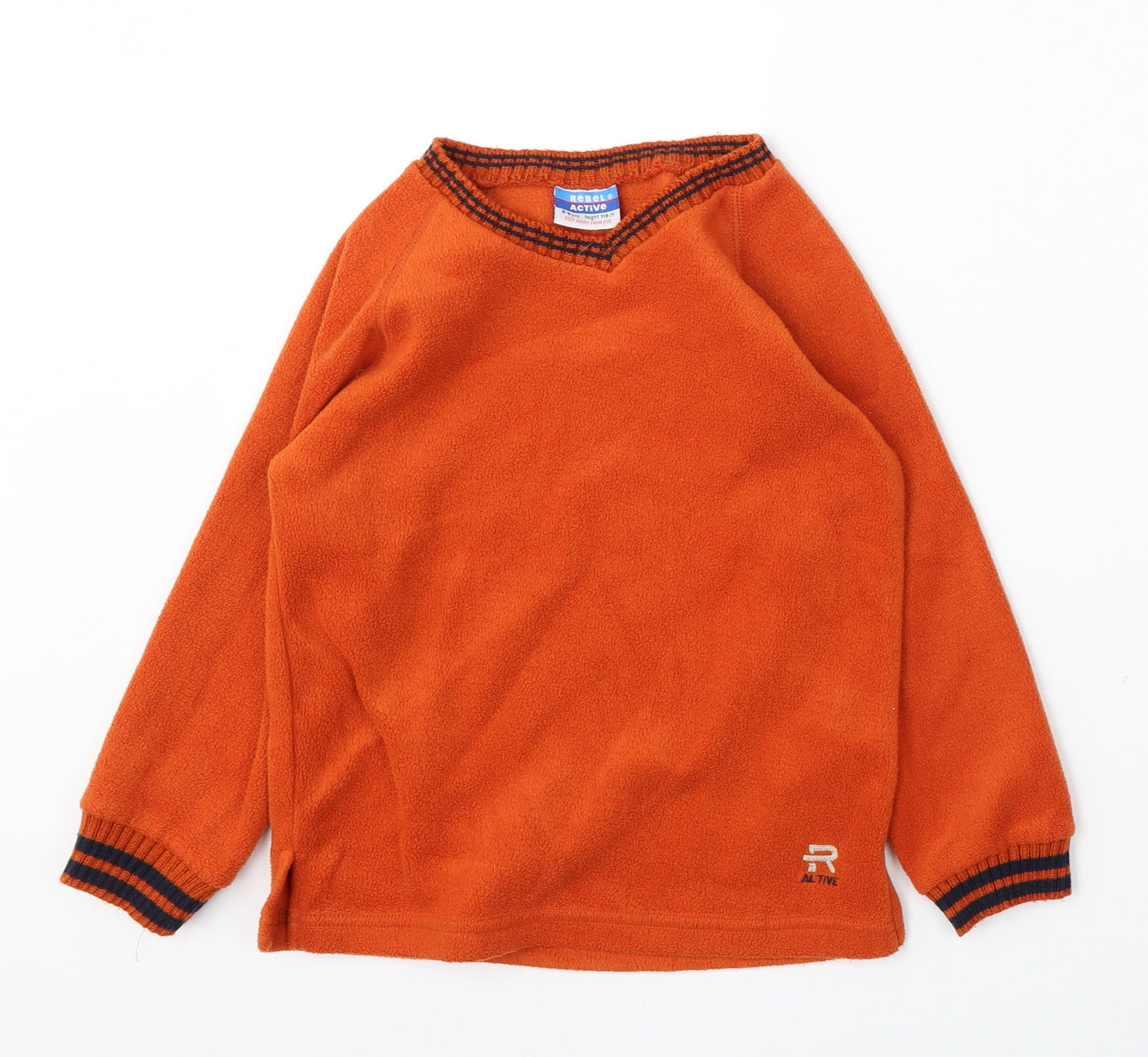 Rebel Active Boys Orange  Polyester Pullover Sweatshirt Size 5-6 Years