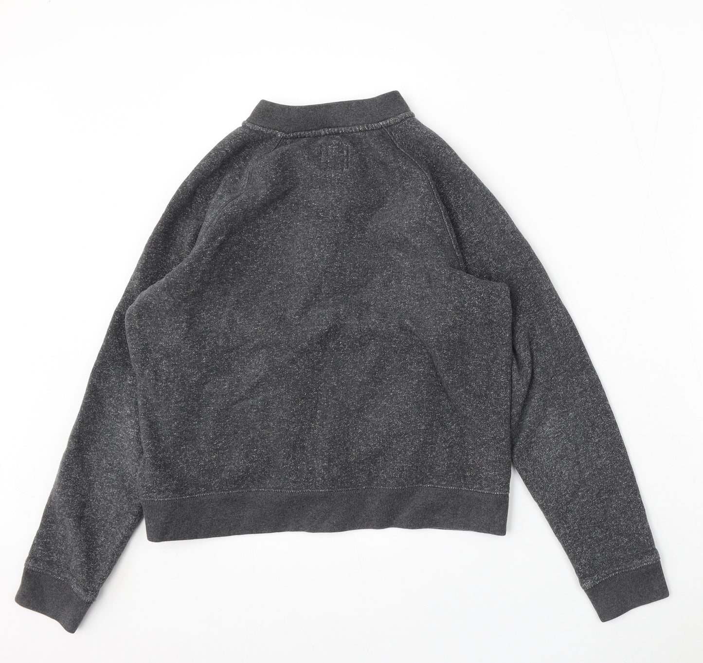 Jack Wills Womens Grey   Bomber Jacket Jacket Size 12  Zip