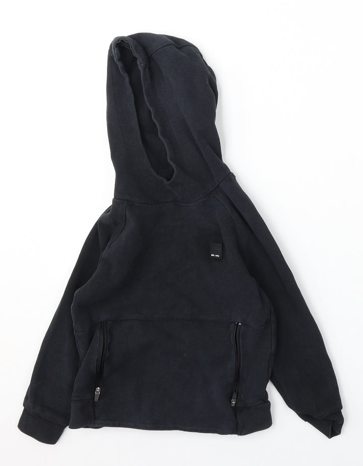 George Boys Blue  Cotton Pullover Hoodie Size 6-7 Years