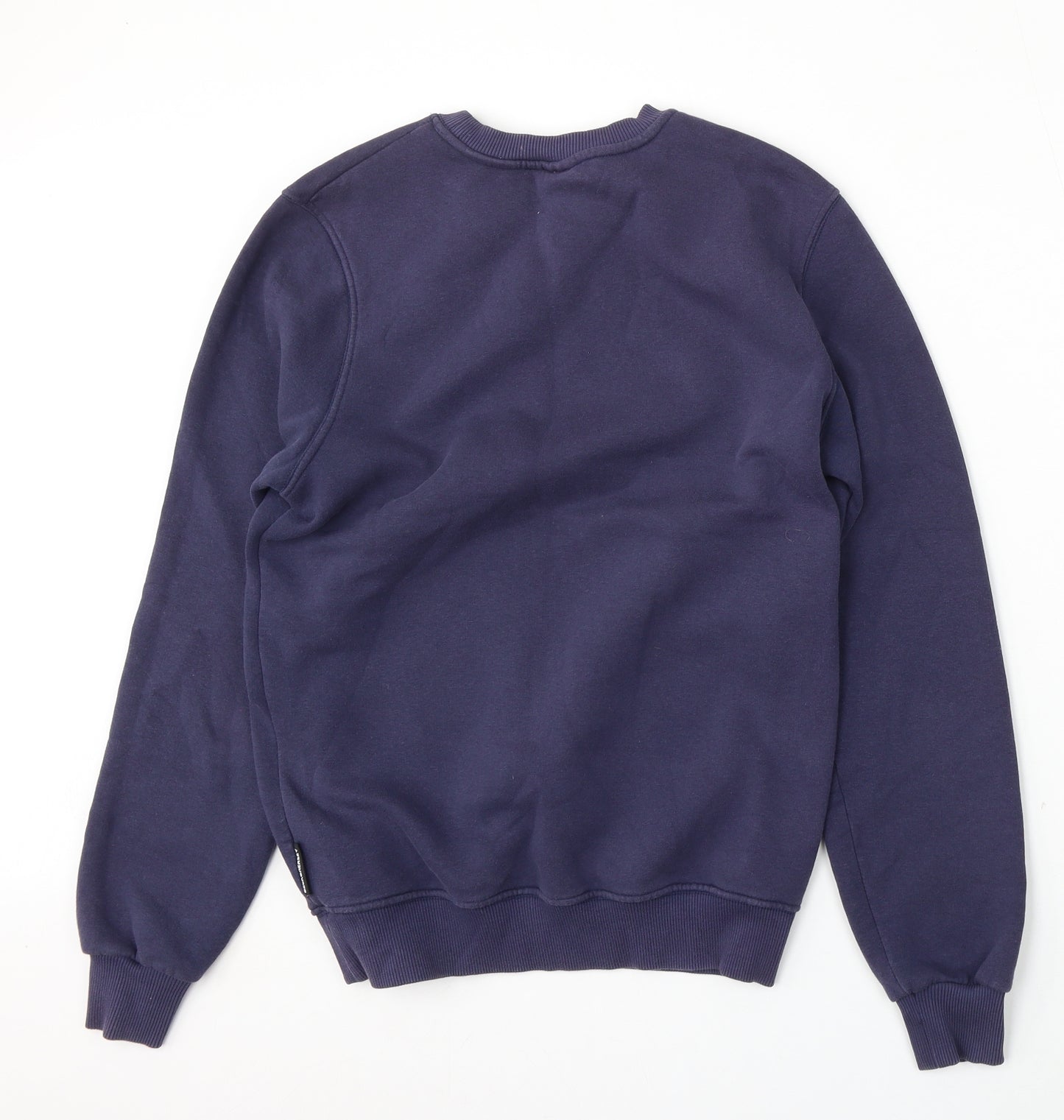BCK & HRSY Mens Blue  Cotton Pullover Sweatshirt Size S