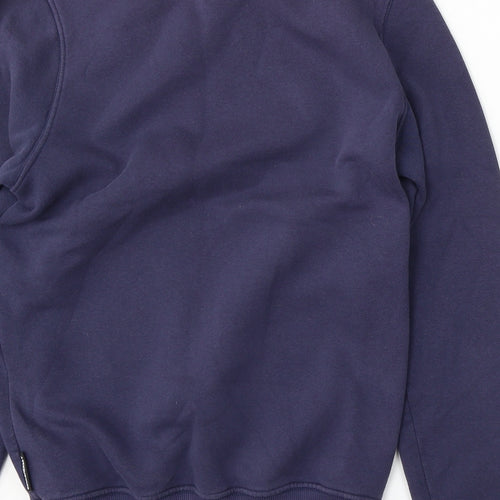 BCK & HRSY Mens Blue  Cotton Pullover Sweatshirt Size S