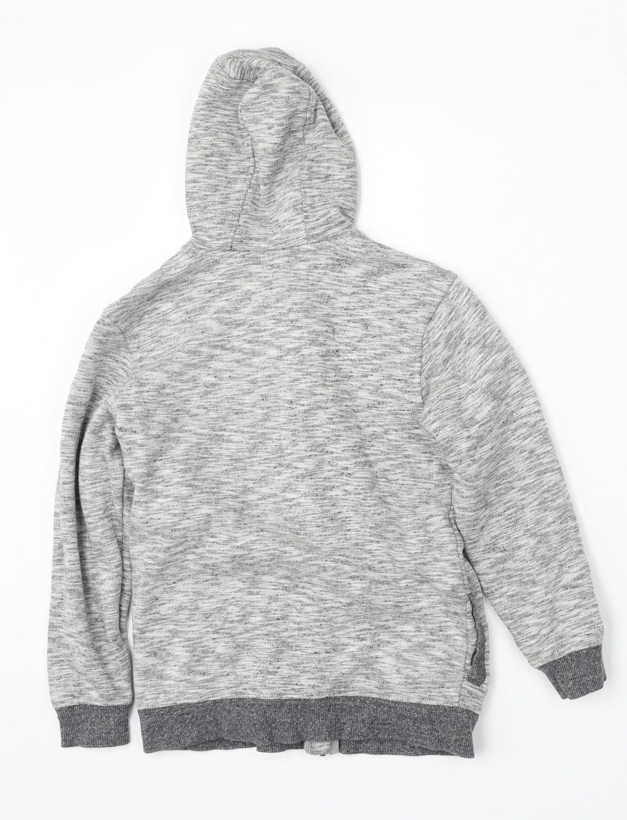 George Boys Grey  Cotton Full Zip Hoodie Size 9-10 Years  Zip