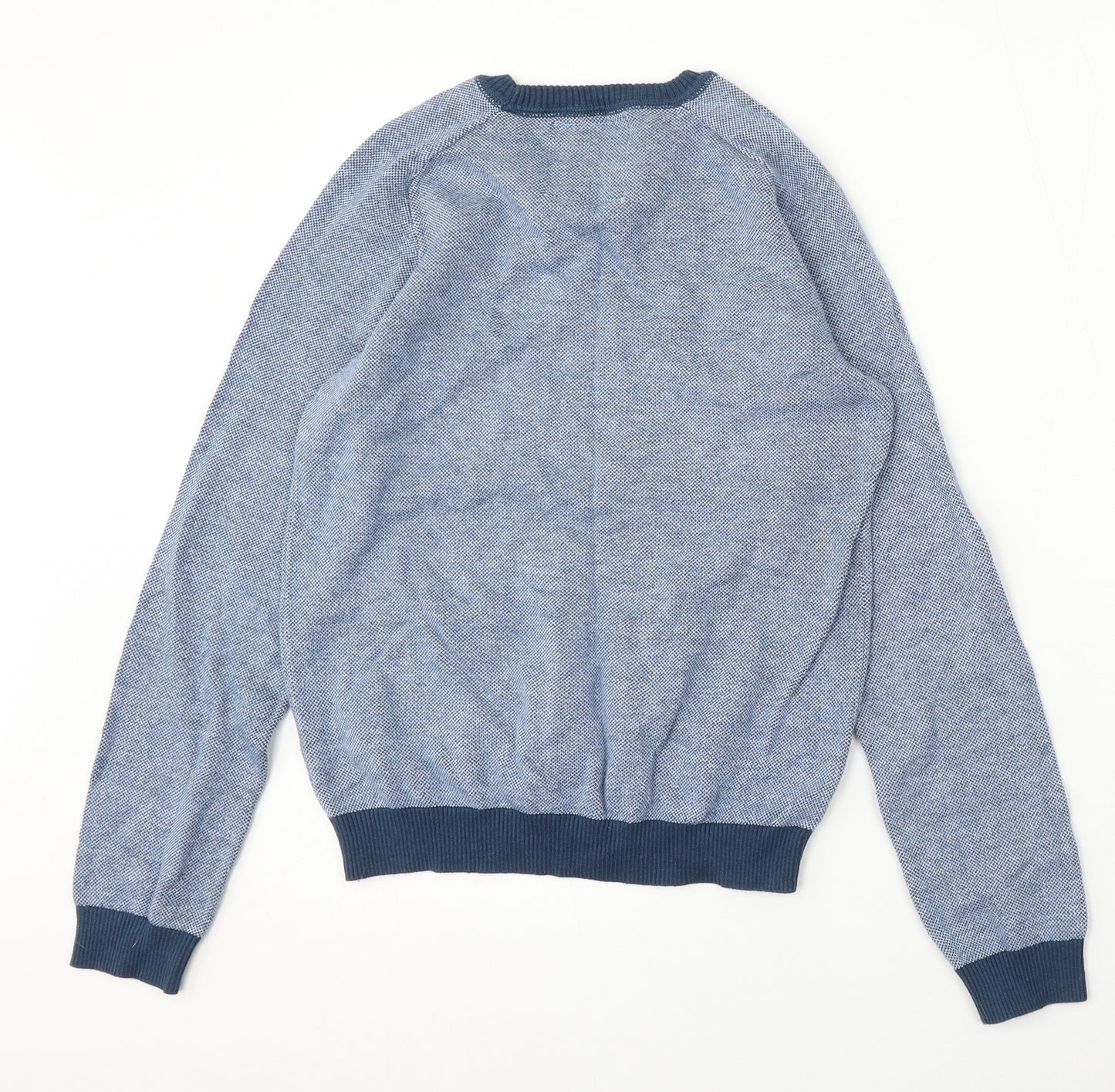 Matalan Boys Blue Round Neck  Cotton Pullover Jumper Size 13 Years