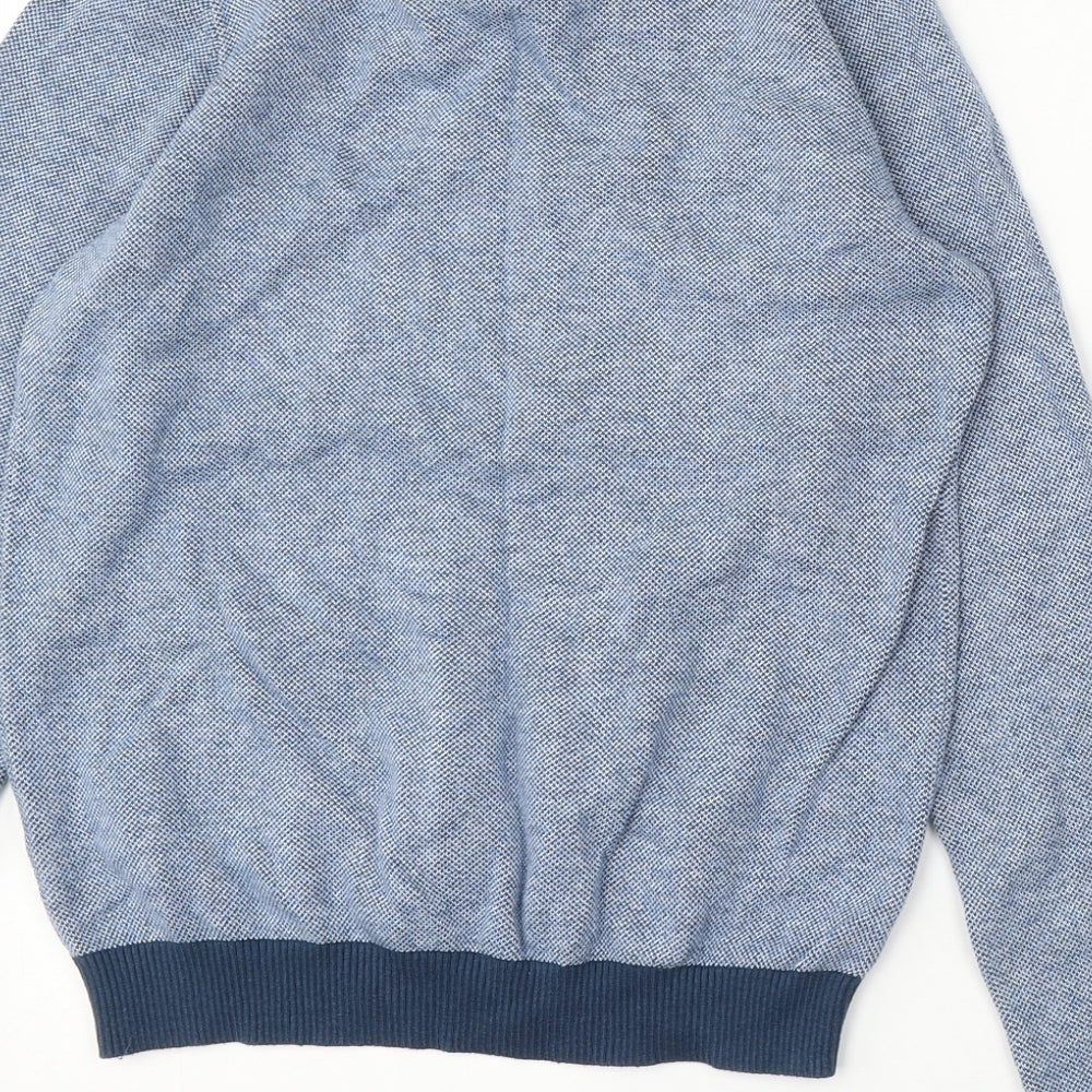 Matalan Boys Blue Round Neck  Cotton Pullover Jumper Size 13 Years