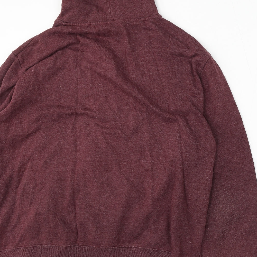 Dr 8 Mens Red  Cotton Full Zip Hoodie Size 2XL