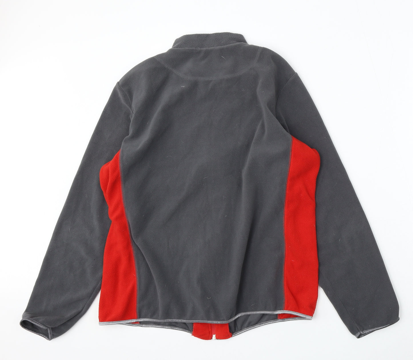 Sports Womens Grey  Polyester Full Zip Sweatshirt Size XL  Zip