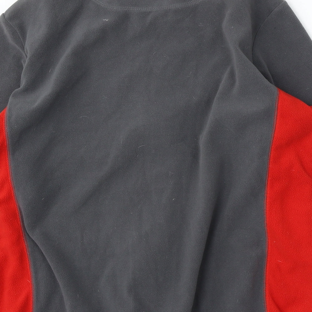 Sports Womens Grey  Polyester Full Zip Sweatshirt Size XL  Zip