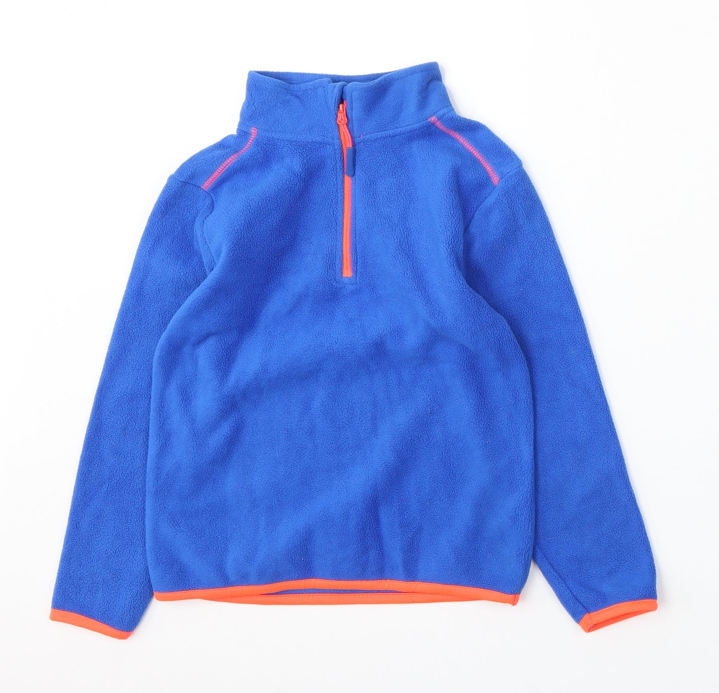 Primark Boys Blue  Polyester Pullover Sweatshirt Size 6-7 Years  Zip