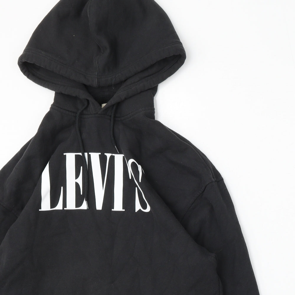 Levi's Mens Grey  Cotton Pullover Hoodie Size S