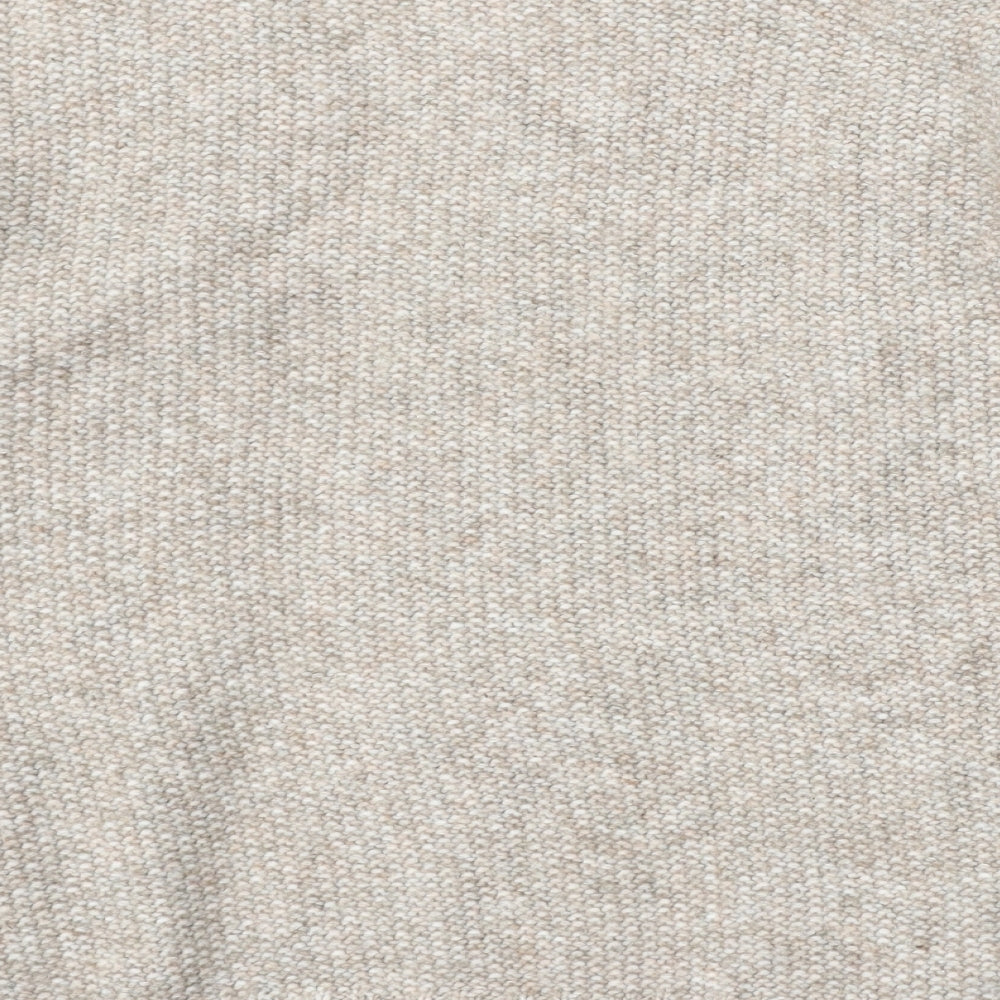 Primark Womens Beige V-Neck Acrylic Cardigan Jumper Size L
