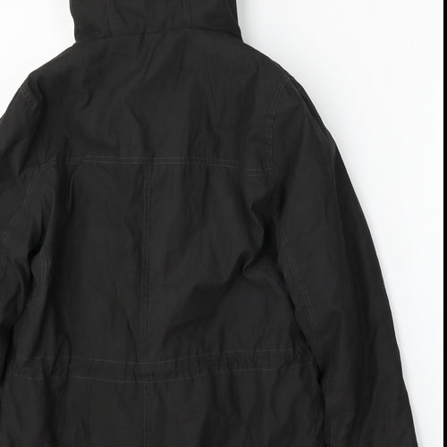 FOREVER 21 Womens Black Parka Jacket Size M Zip