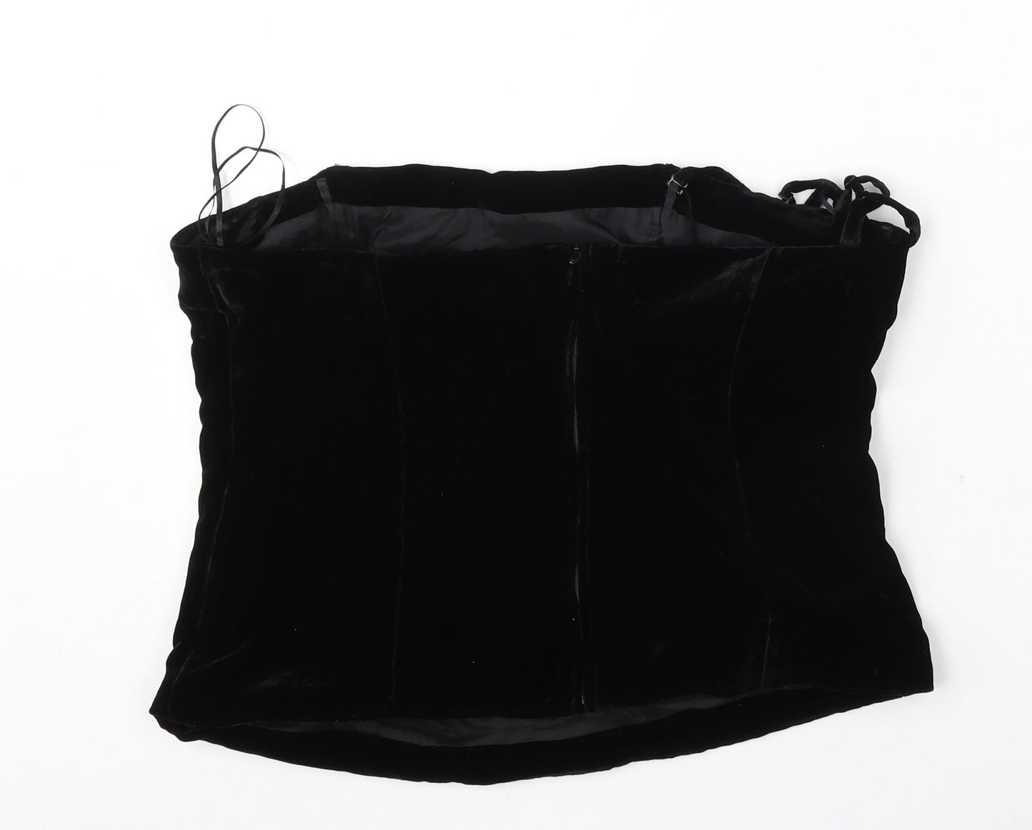 NEXT Womens Black  Viscose Basic Tank Size 16 Square Neck