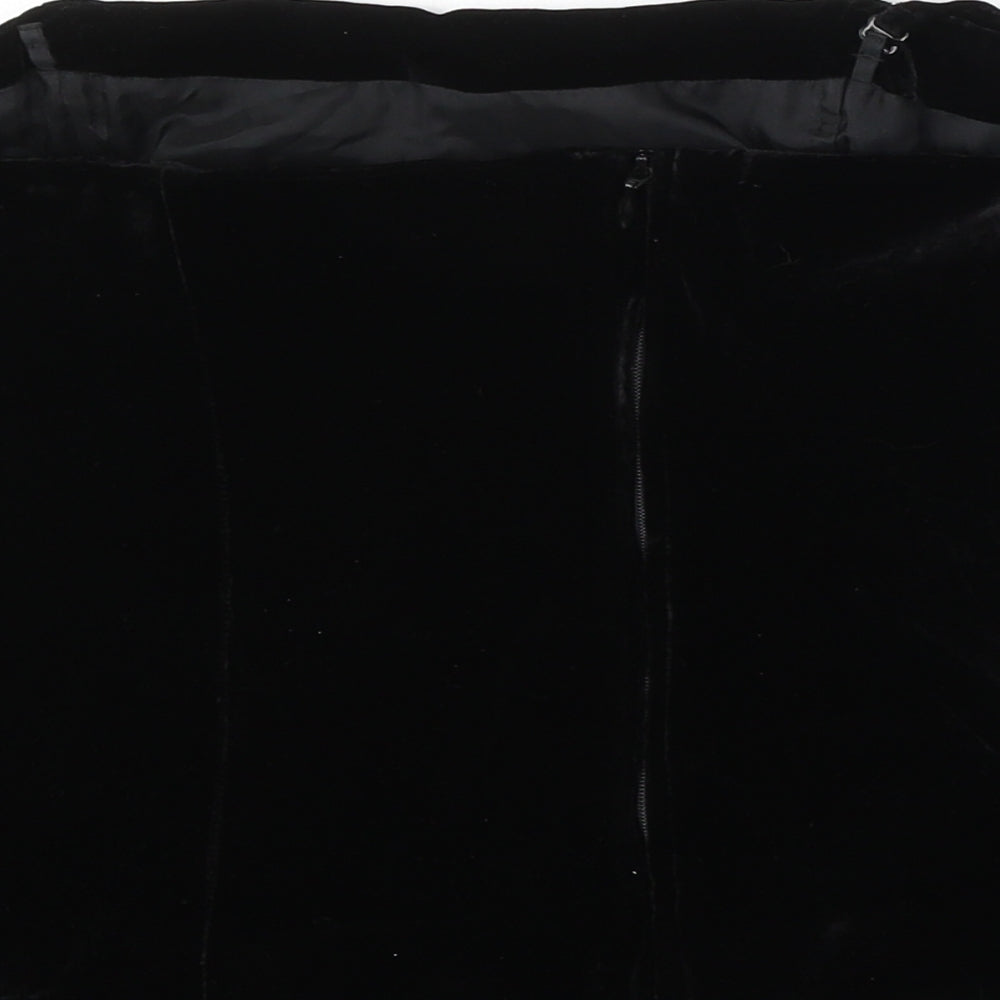 NEXT Womens Black  Viscose Basic Tank Size 16 Square Neck