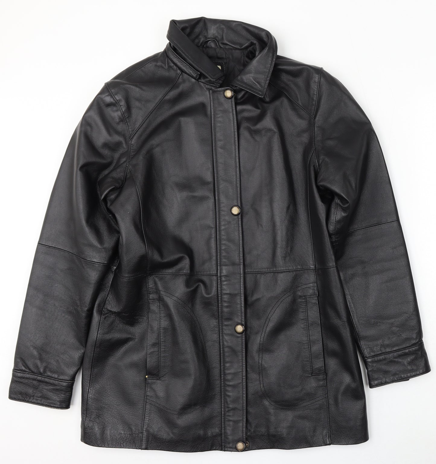 IMAGES Womens Black   Jacket  Size 14  Snap