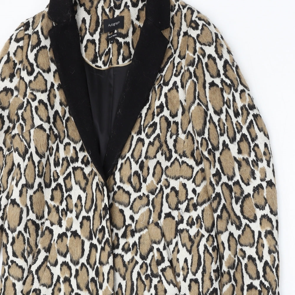 Atmosphere Womens Multicoloured Animal Print  Jacket  Size 10