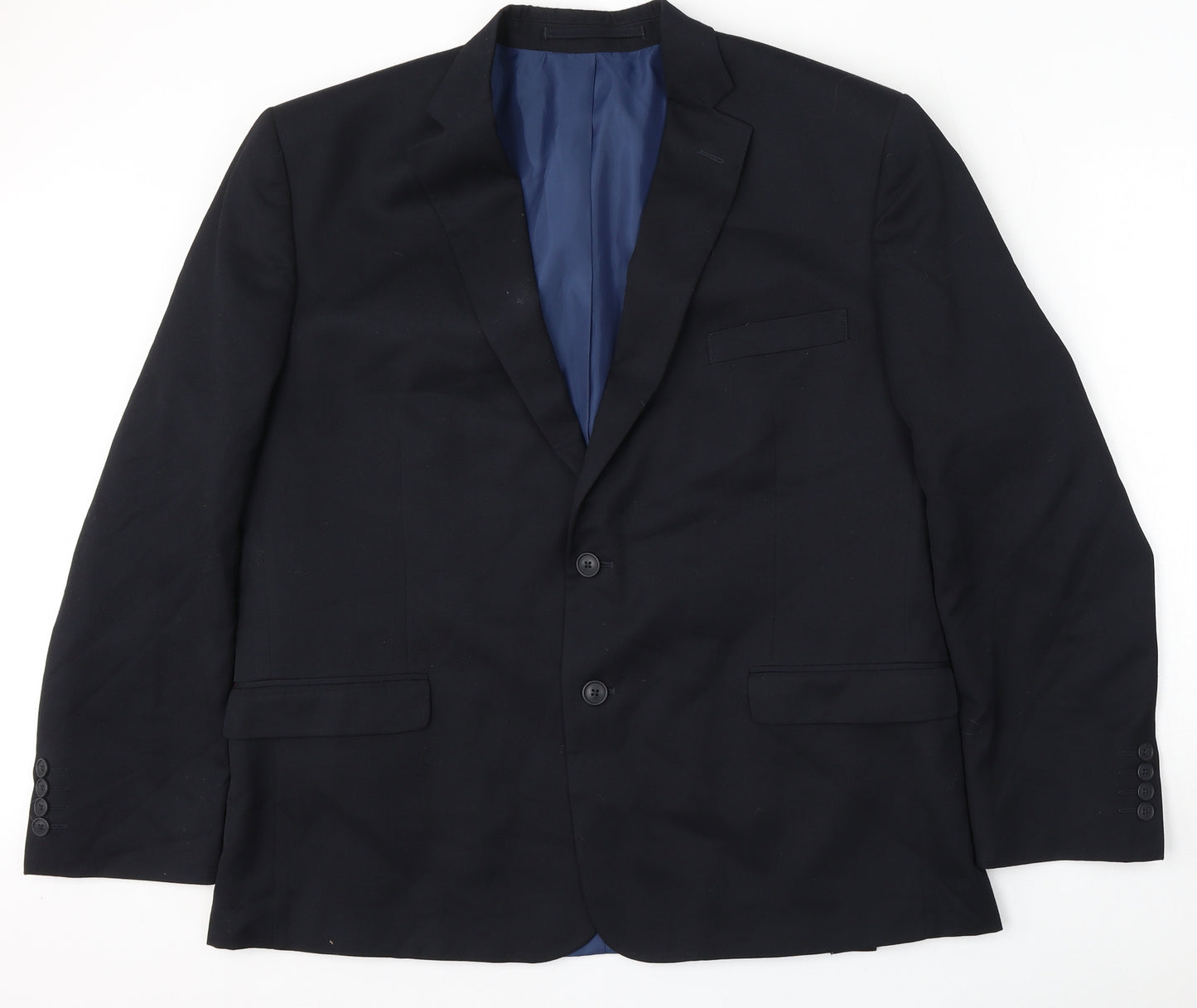 Marks and Spencer Mens Black  Polyester Jacket Suit Size 46