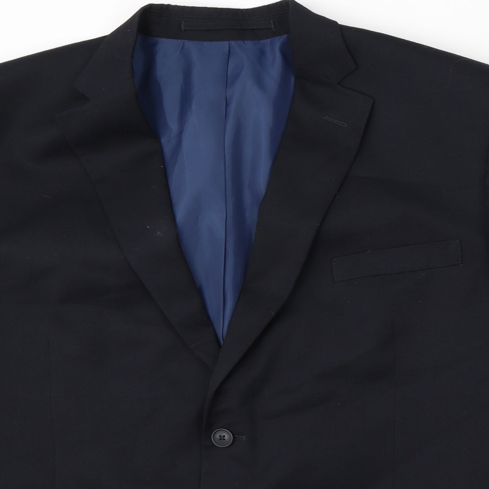 Marks and Spencer Mens Black  Polyester Jacket Suit Size 46
