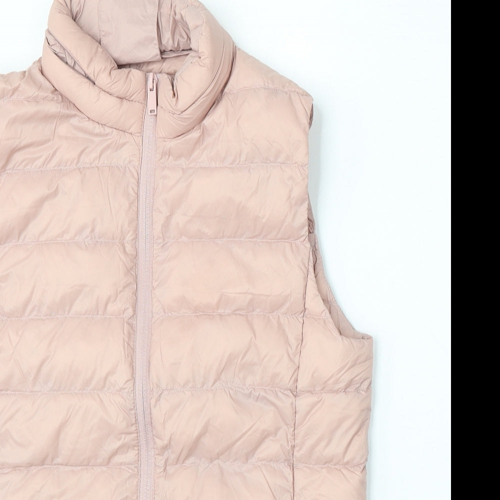 Marks and Spencer Womens Pink   Gilet Jacket Size 10  Zip