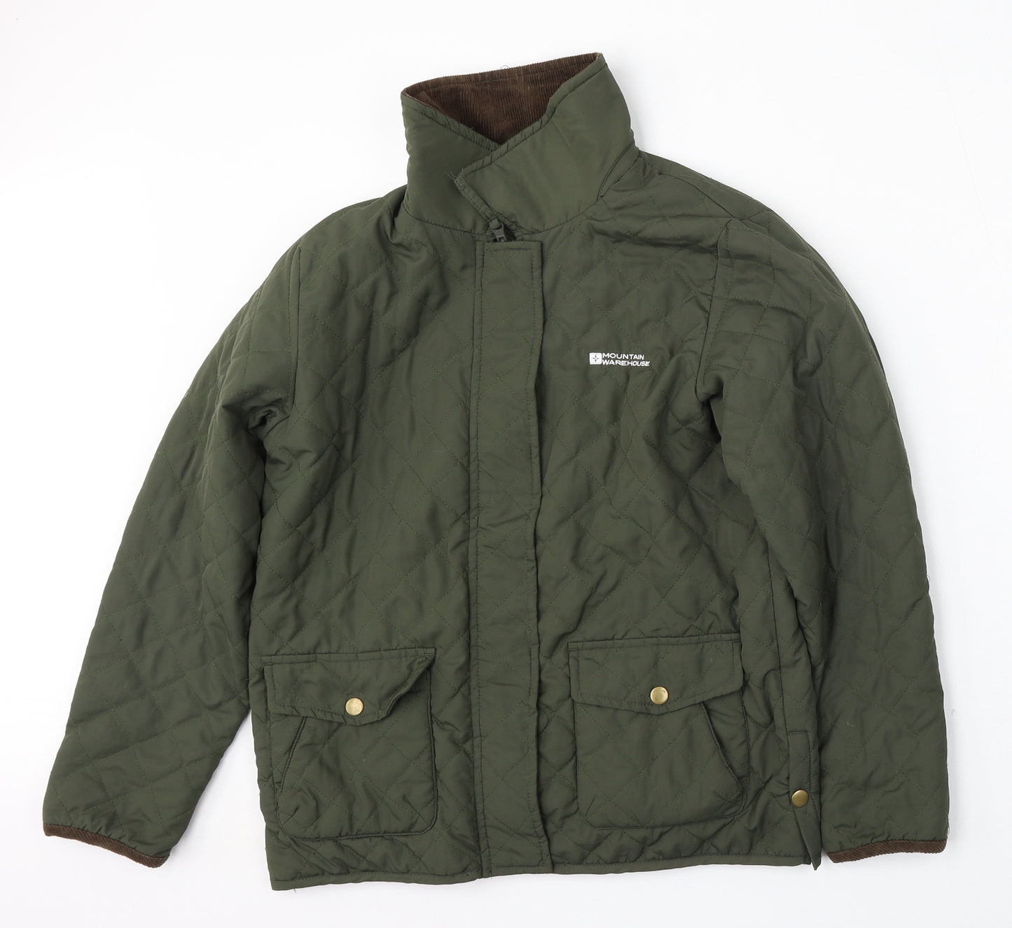 Mountain Warehouse Boys Green   Jacket  Size 11-12 Years  Snap