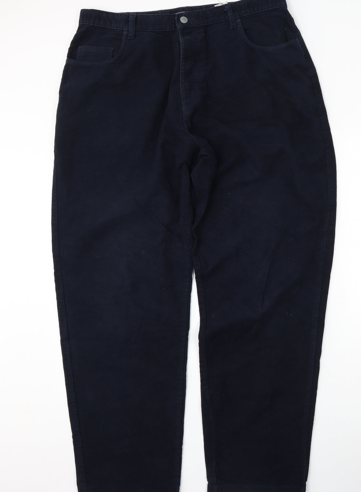 NEXT Mens Blue  Cotton Straight Jeans Size 38 L32 in Regular Button