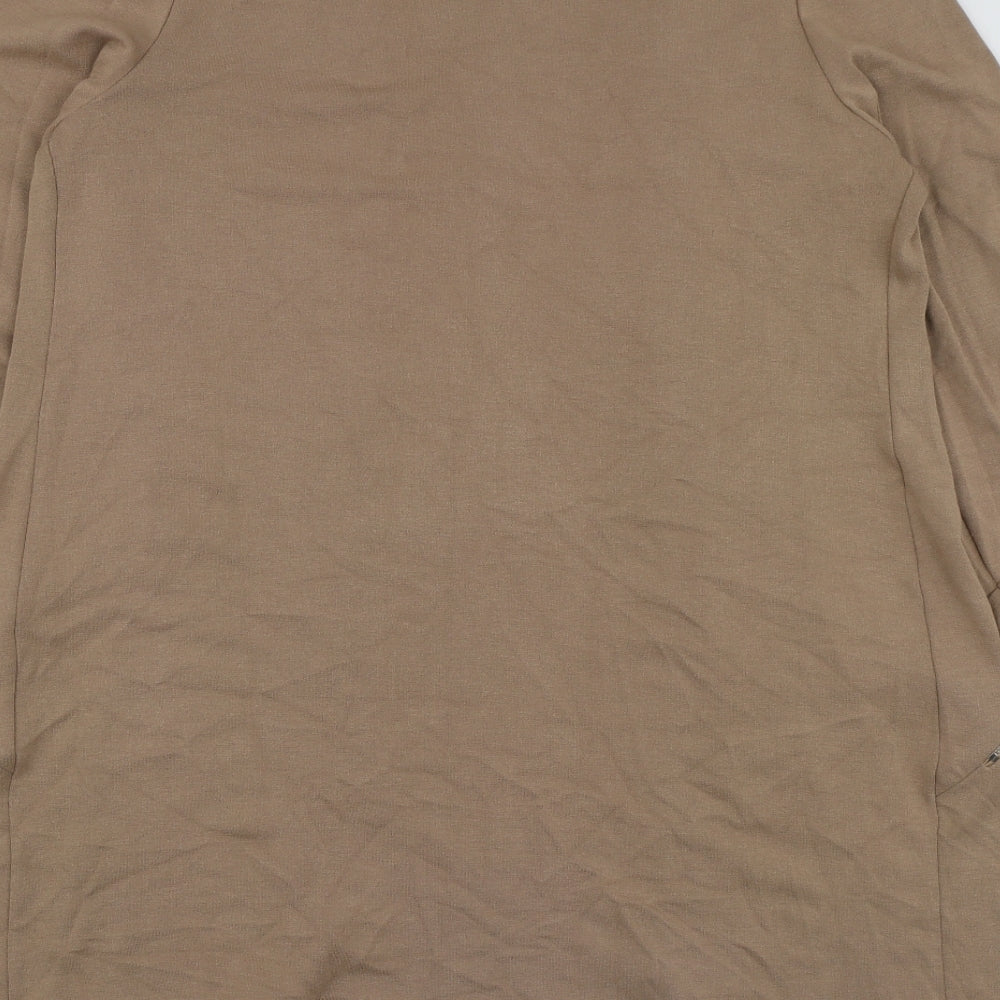 Wallis Womens Beige V-Neck  Viscose Cardigan Jumper Size M