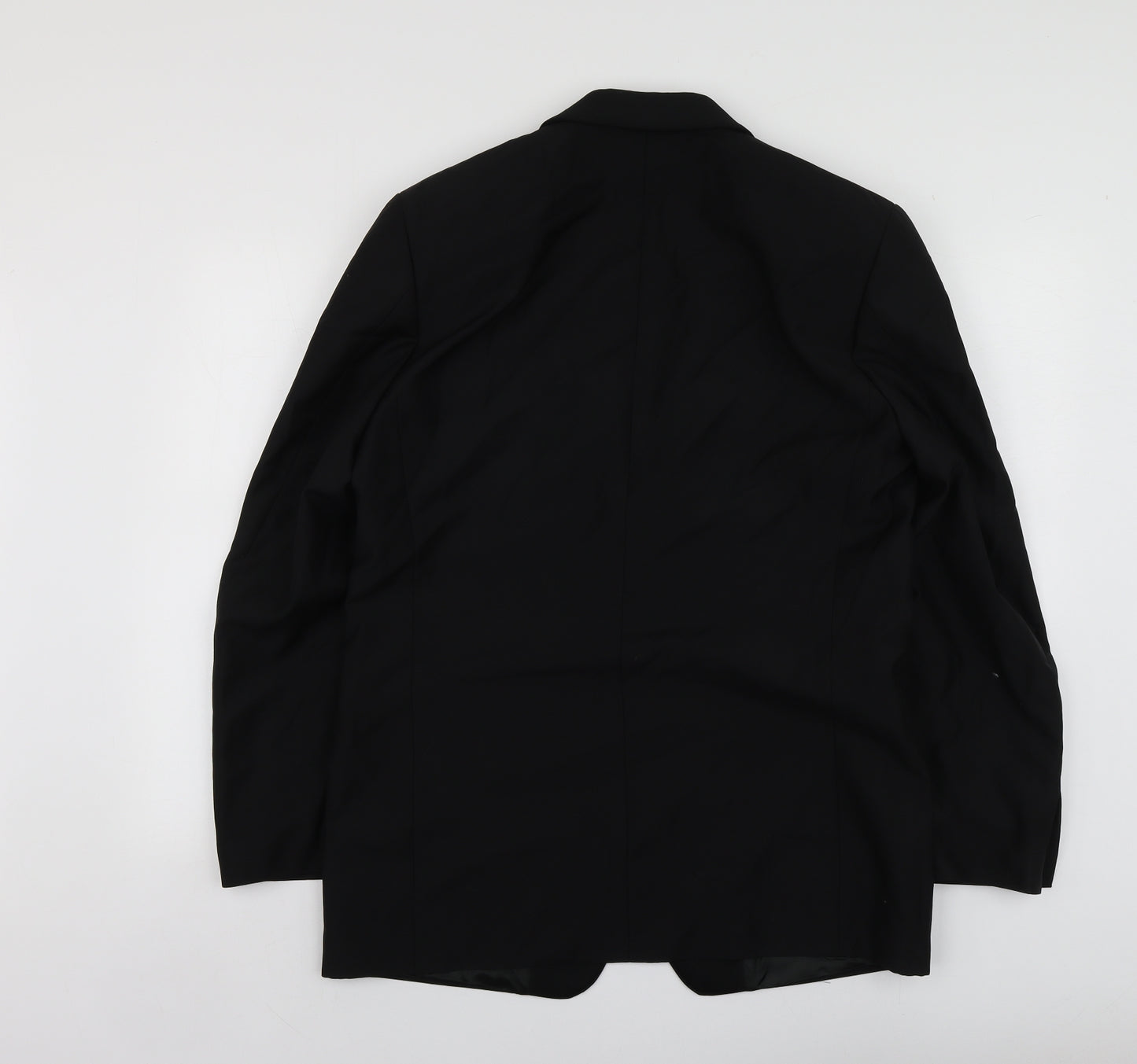 Jeager Mens Black  Wool Jacket Suit Jacket Size 50