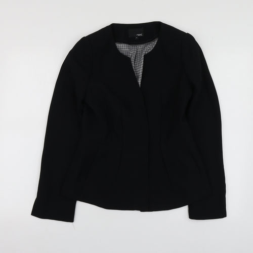 NEXT Womens Black  Polyester Jacket Suit Jacket Size 8