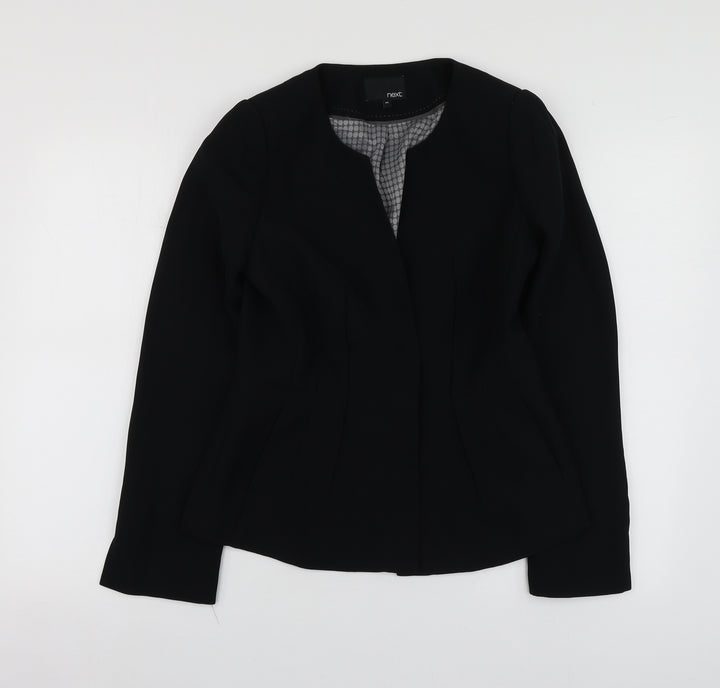 NEXT Womens Black  Polyester Jacket Suit Jacket Size 8